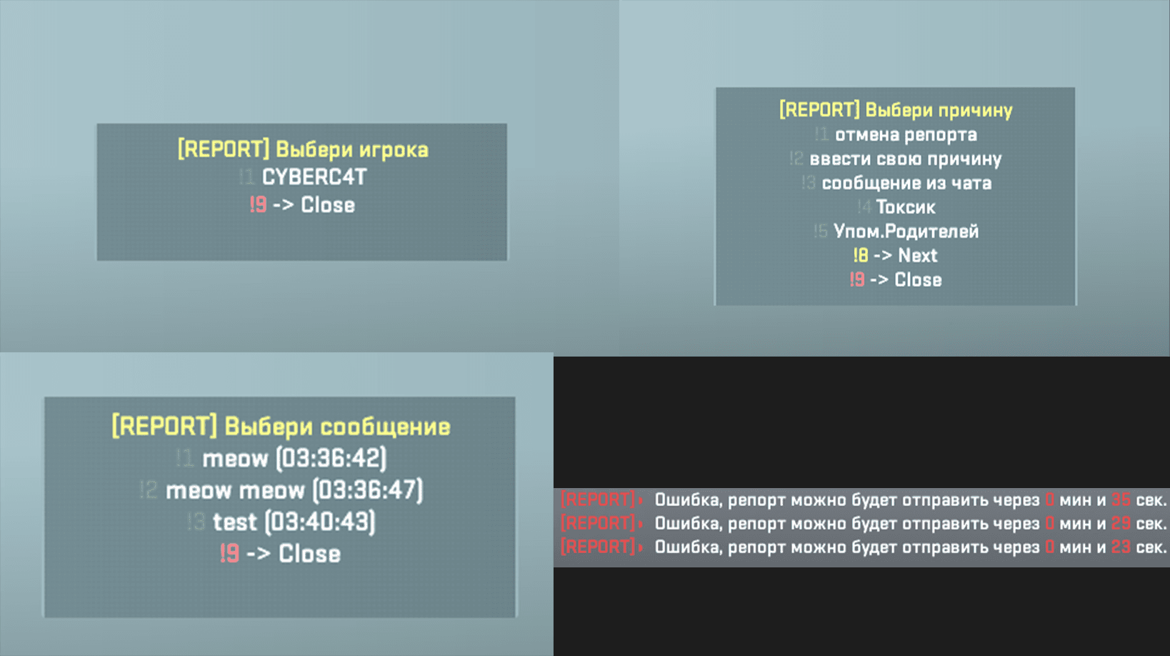 [CS2] MiniReportSystem